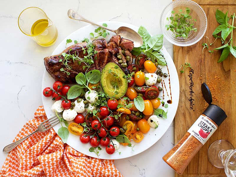 MOROCCAN LAMB STEAK WITH ROASTED BEETROOT AND WILD RICE SALAD